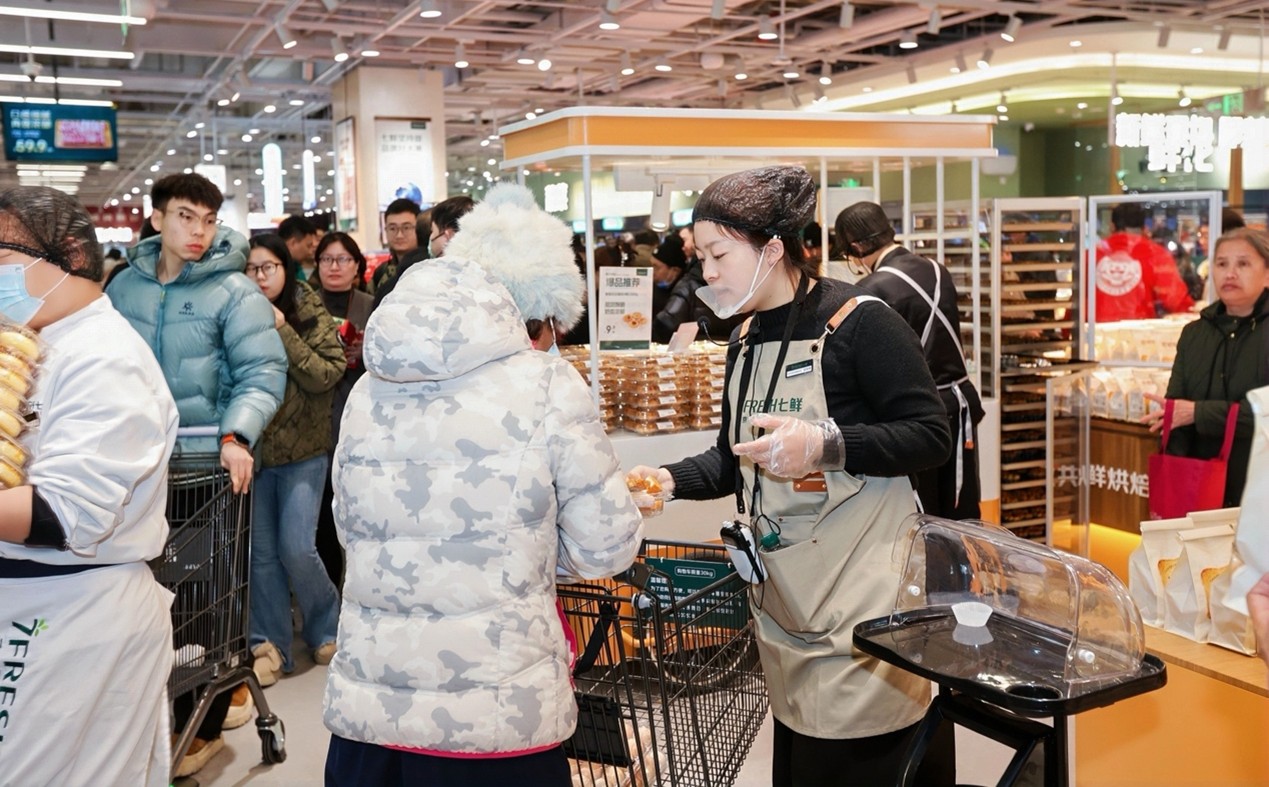 开业即限流！京东七鲜24小时鲜品、自有品牌礼盒“引爆”年货市场 (6)