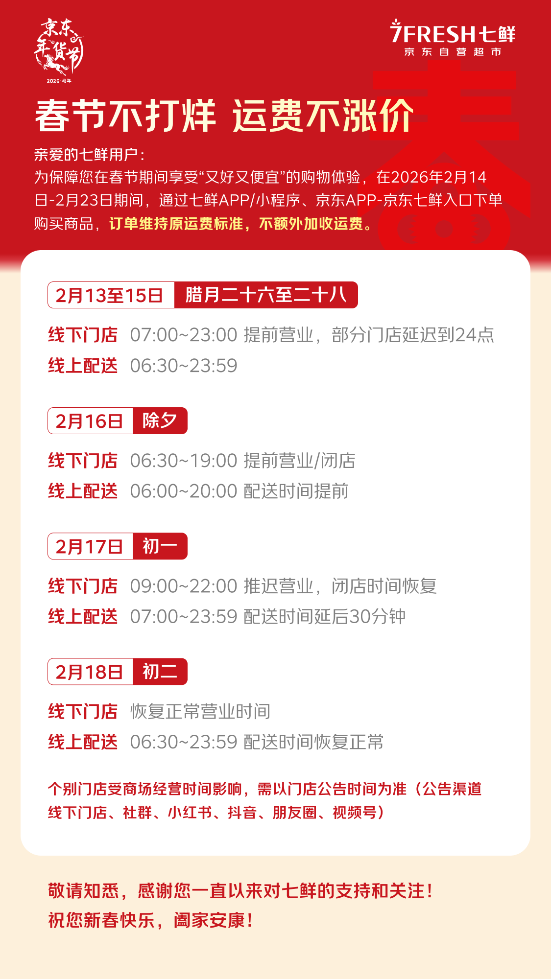 京东七鲜连续第六年春节不打烊,运费不涨价(1) 京东七鲜连续第六年春节不打烊,运费不涨价(1)