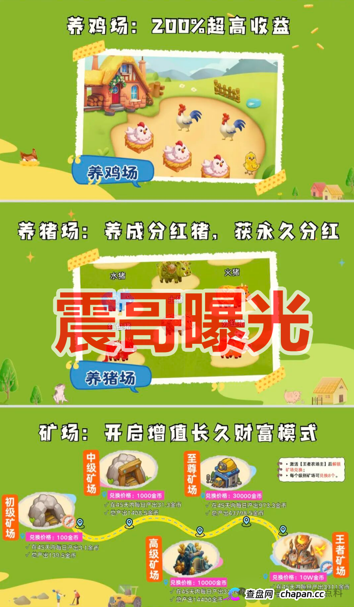 首富庄园农场游戏资金盘骗局，快割项目，看见远离(2)
